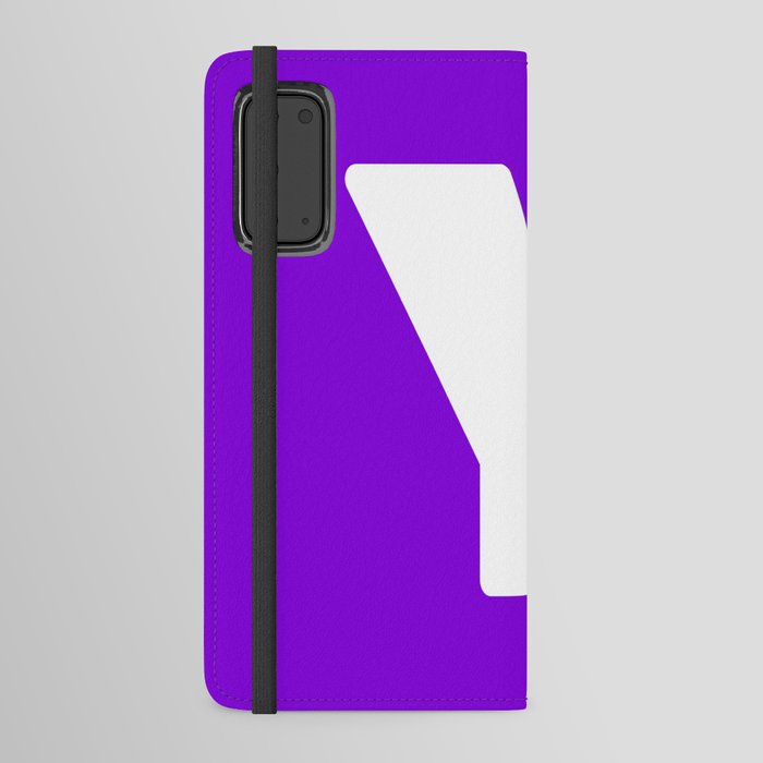 Y (White & Violet Letter) Android Wallet Case
