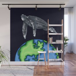 Sea Turtle Peace On Earth Art Wall Mural