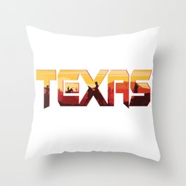 Texas Cowboy Throw Pillow