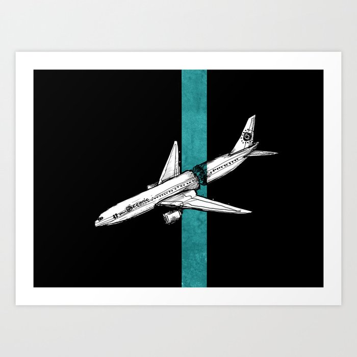 Flight 815 Art Print