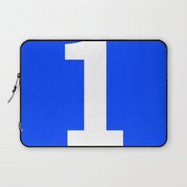 Number 1 (White & Blue) Laptop Sleeve