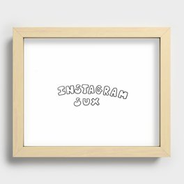 INSTAGRAM SUX Recessed Framed Print