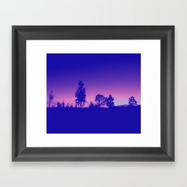 Violet Sunset in Appalachia Framed Art Print
