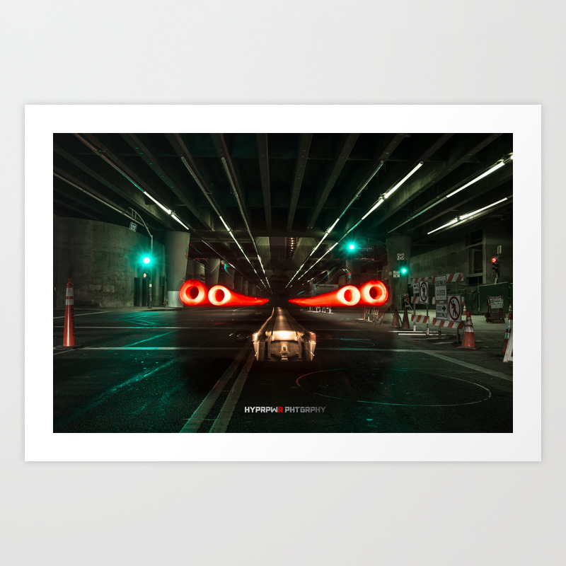 Nissan Skyline R34 Gt R Underground Tail Lights In Los Angeles Art