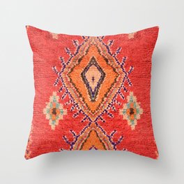 Moroccan Bohemian Carpet Throw Pillow