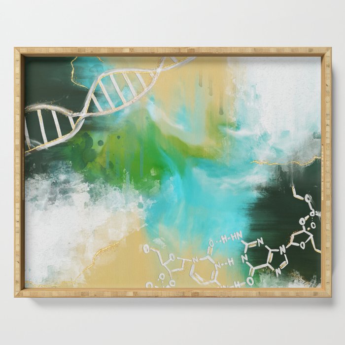 Abstract DNA Serving Tray