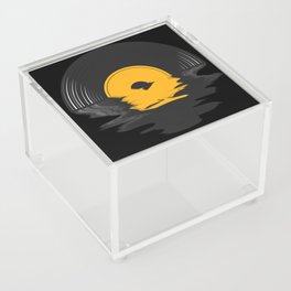 Vinyl Retro Record Player DJ Turntable Acrylic Box