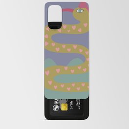 Snake in the Sea - blue green pink  Android Card Case