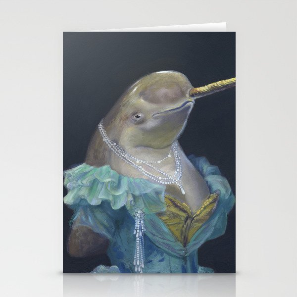 MADAME NARWHAL, by Frank-Joseph Stationery Cards