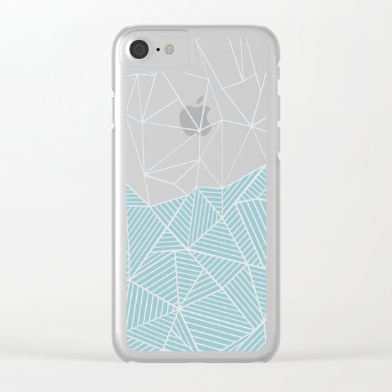 Ab Half and Half Salt Clear iPhone Case