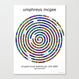 Umphrey's McGee All Good 2009 Poster Canvas Print