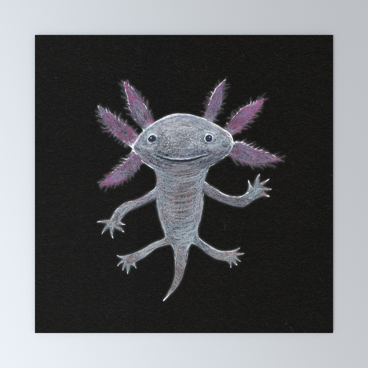 Axolotl Mini Art Print By Bwiselizzy Society6 Axolotl Mini Art Print By Bwiselizzy Society6