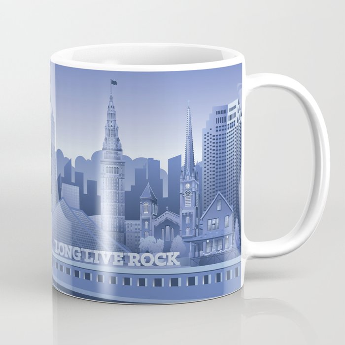 Blue Cleveland Skyline Coffee Mug