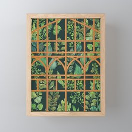 Victorian Greenhouse Framed Mini Art Print
