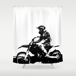 Motocross Shower Curtain