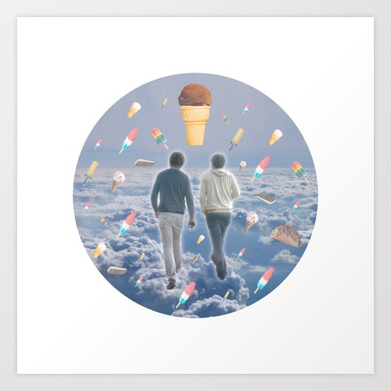 Bill & Nick's Ice Cream Adventure! Art Print