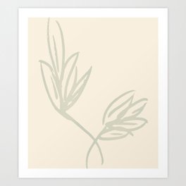 Sketched Flower Art Print