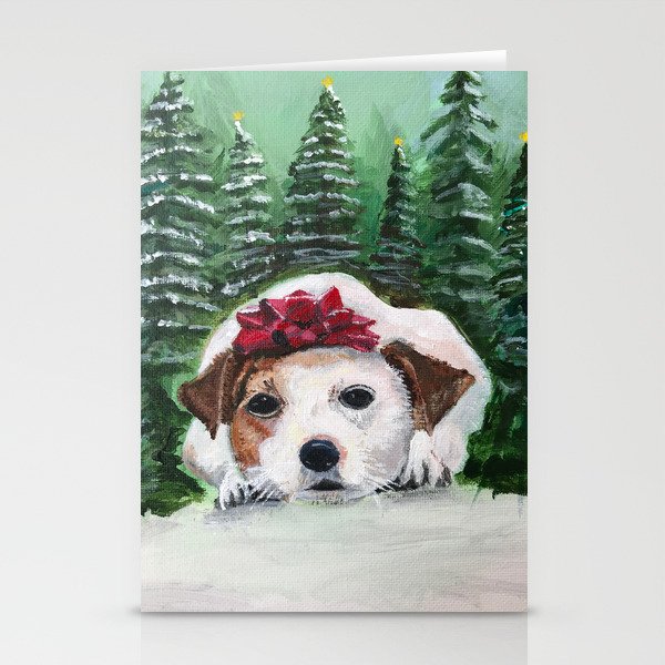 Christmas Puppy Stationery Cards