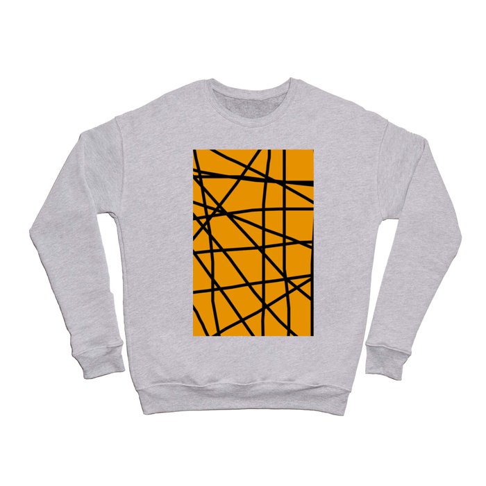 Doodle (Black & Orange) Crewneck Sweatshirt