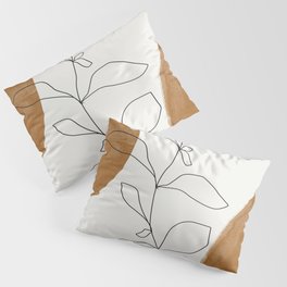 Abstract Plant Pillow Sham