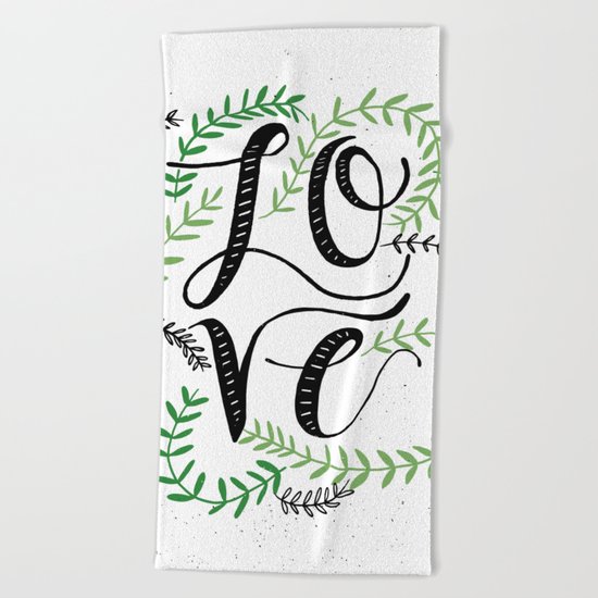 Love Beach Towel
