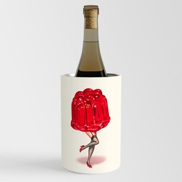 Red Jello Mold Pin-up Wine Chiller