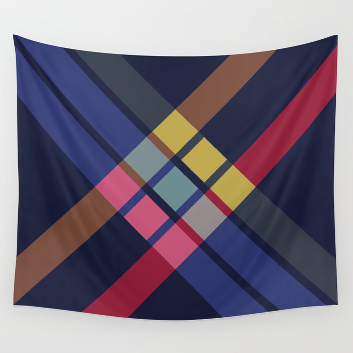 Doreda - Colorful Abstract X Art Wall Tapestry
