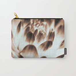 Chocolate Brown Dahlia Carry-All Pouch