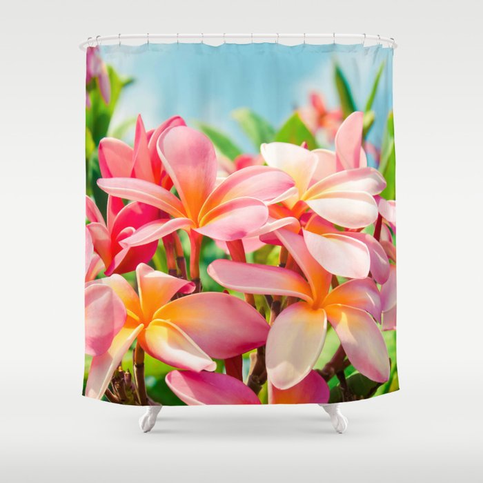 Pua Melia ke Aloha Maui Shower Curtain