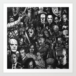Halloween Horror Movie Art Canvas Poster 8x14 24x43 inch 