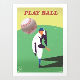 Play Ball Art Print