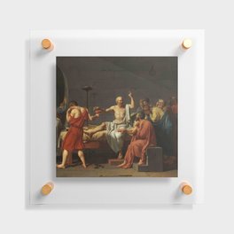 David, The death of Socrates Floating Acrylic Print