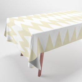 Yellow and White Zig Zag Horizontal Line Pattern Pairs DE 2022 Popular Color Natural Light DE5505 Tablecloth