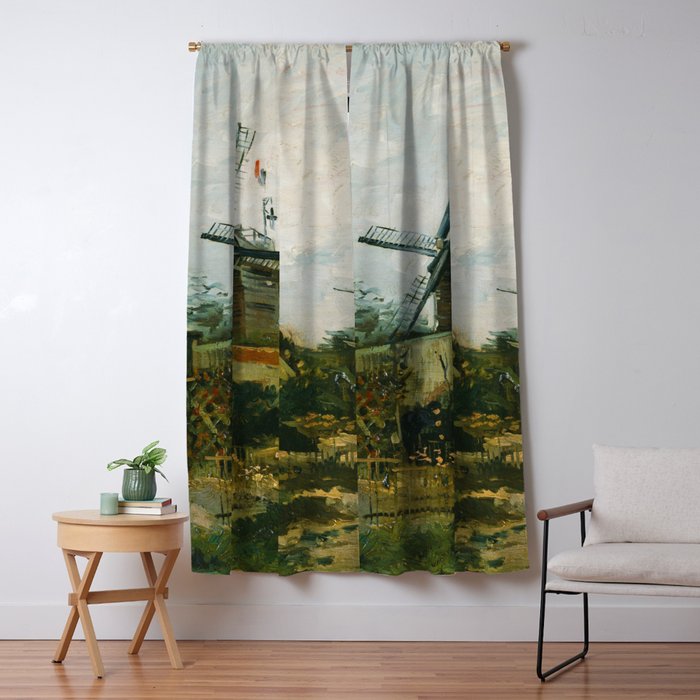 Vincent Van Gogh Windmills On Montmartre Blackout Curtain By Constantchaos Society6