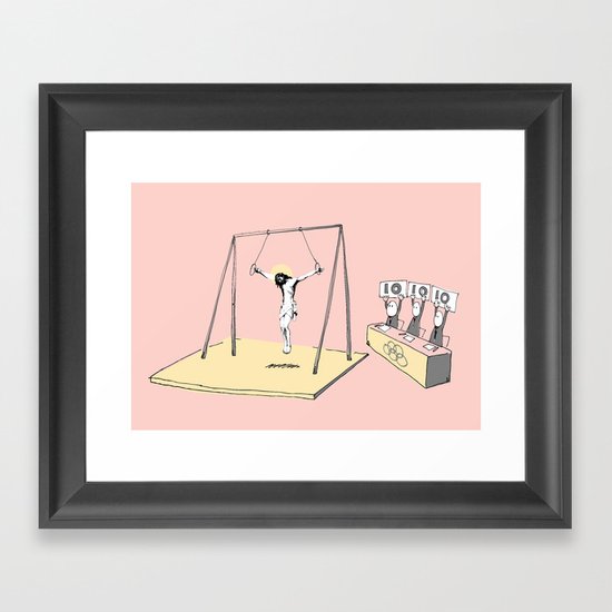 Jesus goes for gold! Framed Art Print