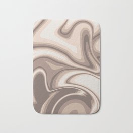 Swirly swirl | abstract digital art, beige illustration, neutral colors drawing Bath Mat | Prints, Drawing, Abstractart, Brown, Swirl, Swirlpattern, Artgallery, Minimalistart, Coolart, Neutral 