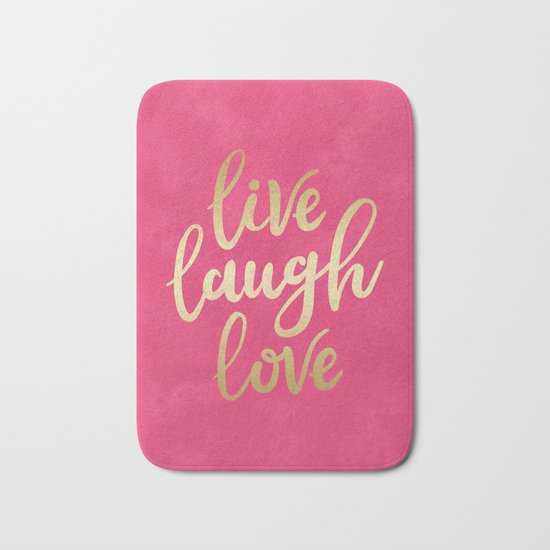 Live Laugh Love Bath Mat
