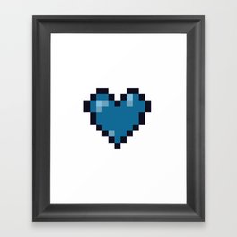 Pixel Heart 02 Framed Art Print