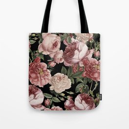 Vintage & Shabby Chic - Lush Victorian Roses Tote Bag