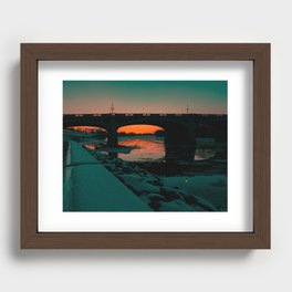 Market Street Sunset Recessed Framed Print