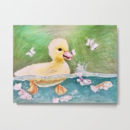 Duck Pond Metal Print