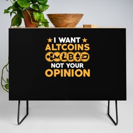 Altcoins Gangster Cryptocurrency Coin Gift Credenza