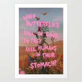 Butterflies In Love Art Print