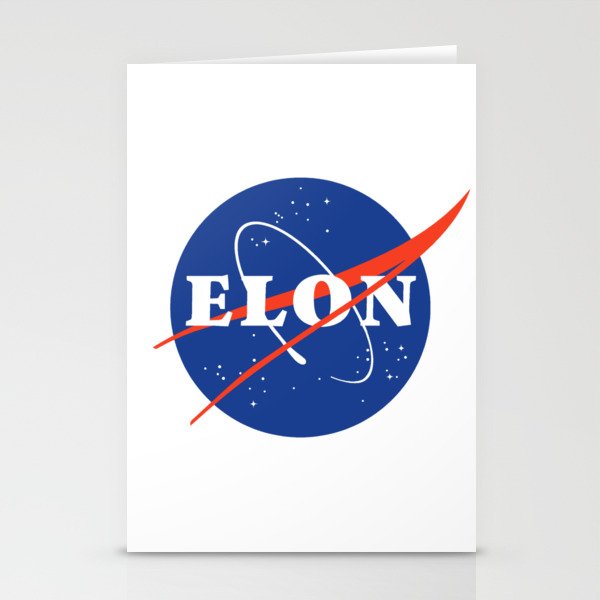 Elon NASA Crest Stationery Cards