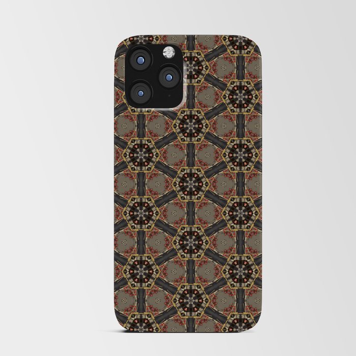 Seamless Pattern of a Model Ship iPhone Card Case
