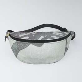 Old Man Standing - Looking through the Window Pane - Nature Landscape Fanny Pack