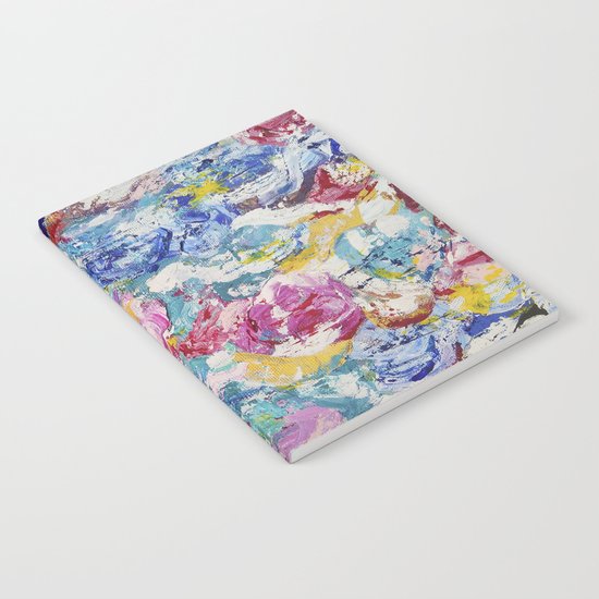 Abstract floral painting Notebook