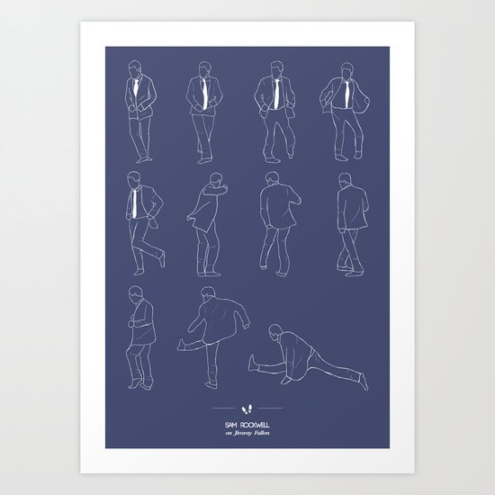 Sam Rockwell Art Print