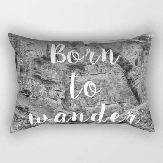 Born To Wander Rectangular Pillow