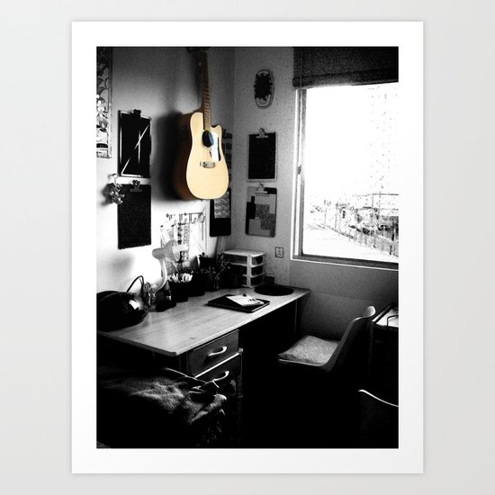 ART STUDIO - GUITAR Art Print